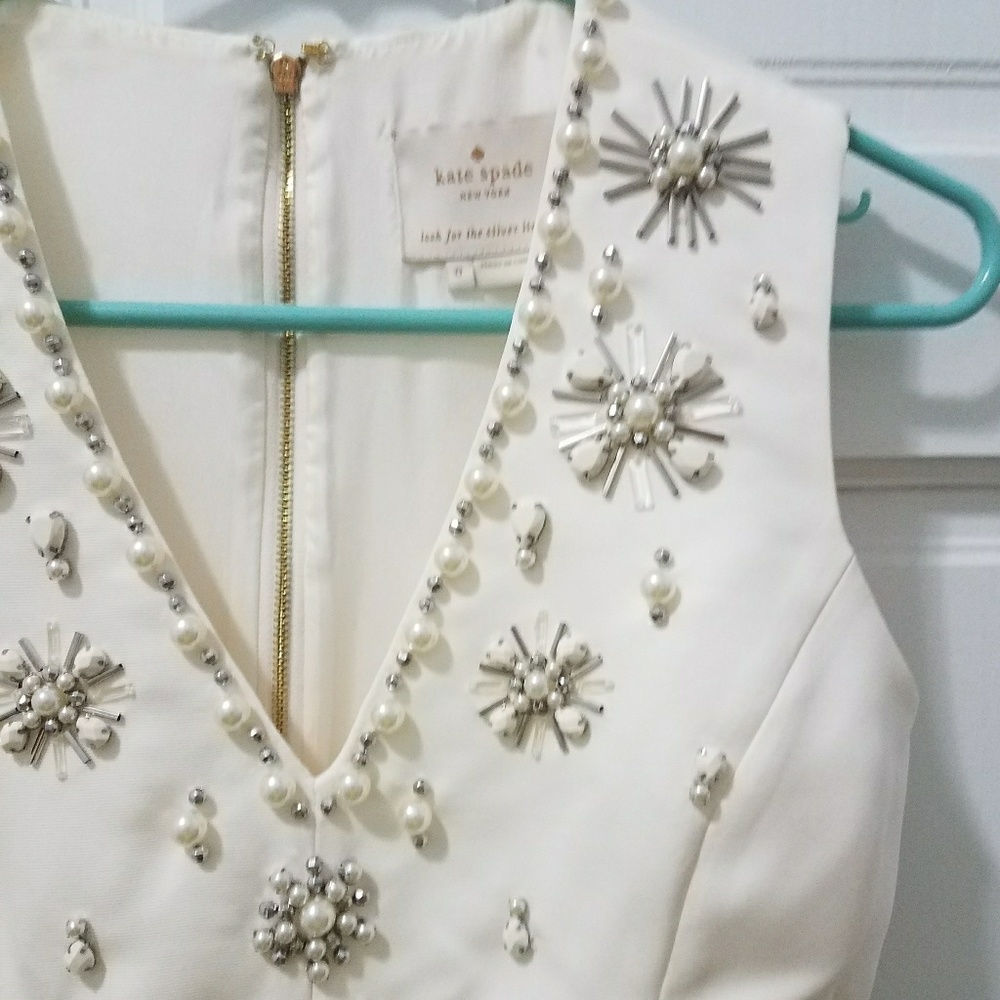 Kate Spade v-neck white dress